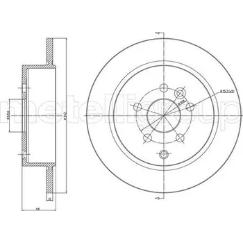 Brzdový kotouč Brzdový kotouč CIFAM (800-1052C)