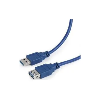 Síťový kabel Gembird kábel USB 3.0 (AM - AF), predlžovací, 1.8 m, modrý