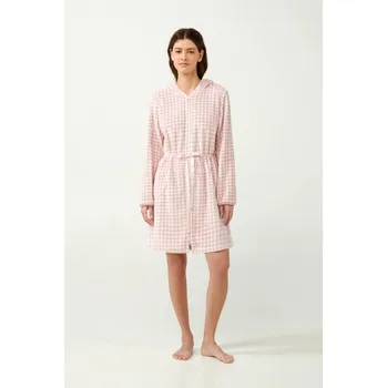 Dámský župan Vesna Župan dámský růžovobílý L