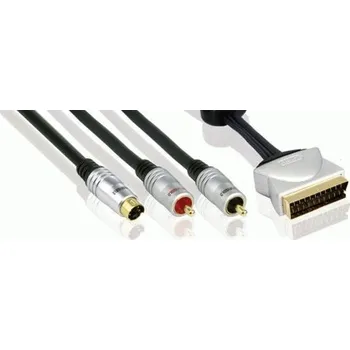 Audio kabel AV kabel PROFIGOLD PGV632 S-VHS plus 2x CINCH -> SCART, 1.5 m