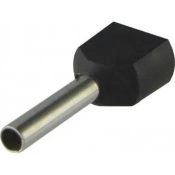 Dutinka pro dva kabely 1,5mm2 černá (TE1,5-12)