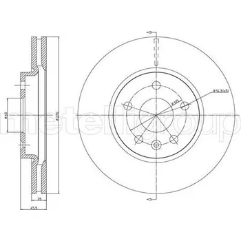 Brzdový kotouč Brzdový kotouč CIFAM (800-1001C)