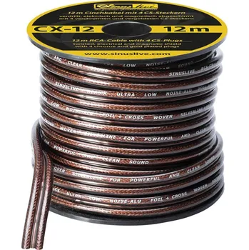 Audio kabel Sinuslive CX-12 cinch kabel 12.00 m [1x kabel s otevřenými konci - 1x kabel s otevřenými konci]