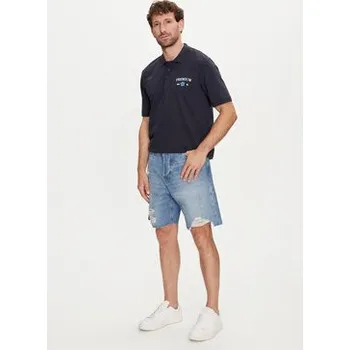Pánská košile Jack & Jones Polokošile Jprblaalfie 12259678 Tmavomodrá Regular Fit XL