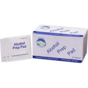 Zdraví ALKOHOL PREP PAD - gáza napuštěná izopropylalkoholem, rozměr 65 x 30 mm, 100 ks