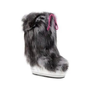 Dámská zimní obuv Moon Boot Kožešinový návlek na obuv Cover Fox 140COV02001 Šedá 39_41