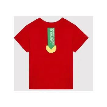 Pánské tričko United Colors Of Benetton T-Shirt PAC-MAN 3096G102F Červená Regular Fit 82