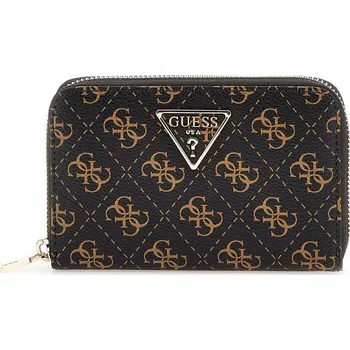 Peněženka Peněženka GUESS LAUREL SLG MEDIUM ZIP AROUND SWQE8500400-BNL – Hnědá