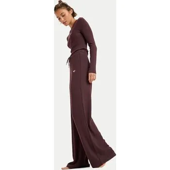 Dámské kalhoty Roxy Teplákové kalhoty Rise & Vibe New Rib ERJNP03673 Bordó Relaxed Fit XS