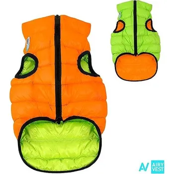 Obleček pro psa AiryVest bunda pro psy oranžová/zelená XS 30
