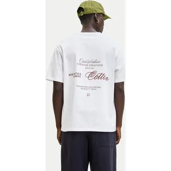 Pánské tričko Jack & Jones T-Shirt Roar 12288099 Bílá Regular Fit XL