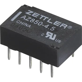 Relé Zettler Electronics AZ850P2-24, 507445 relé do DPS, bistabilní, 2 cívky, 220 V/DC, 250 V/AC, 1 A, 1 ks