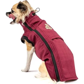 Obleček pro psa Mantys Zimní bunda Vínečko prodloužená - Malý pes, L