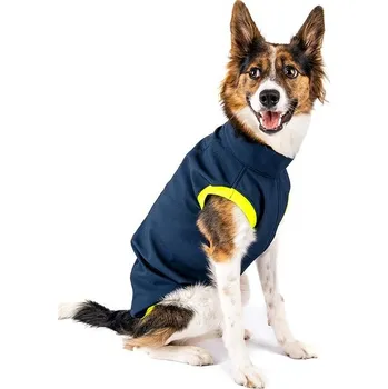 Obleček pro psa Mantys Softshellka Svítím - Bull plemena, M