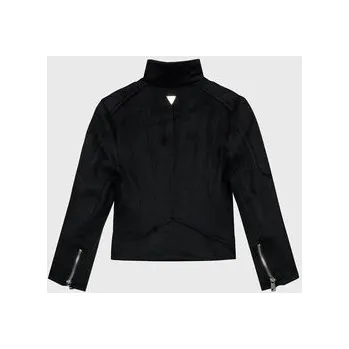 Dámská bunda Guess Bunda z imitace kůže J1BL30 WE0L0 Černá Regular Fit 7Y