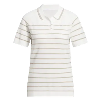 Dámské tričko Adidas Ultimate365+ Stripe Knit Polo S, White, dámské