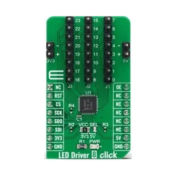 Příslušenství pro LED osvětlení Vývojový nástroj pro LED, Budič LED, LED Driver Click, PCA9957HNMP, pro použití s: LED Display, LED Status Signalization