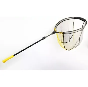 Přívlačový teleskopický SPORTEX podběrák s pogumovanou síťkou 60x50cm