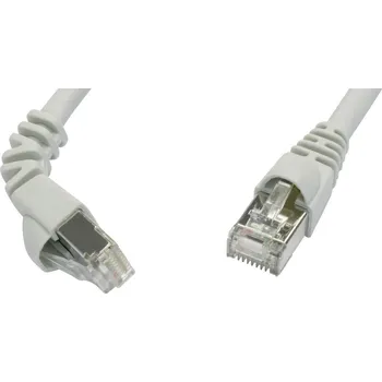 Datový kabel Telegärtner 100008669 RJ45 síťové kabely, propojovací kabely CAT 6A S/FTP 5.00 m šedá samozhášecí, s ochranou 1 ks