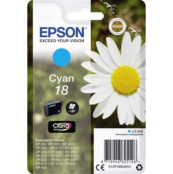 Tiskárna Epson Ink 18 originál azurová C 13 T 18024012