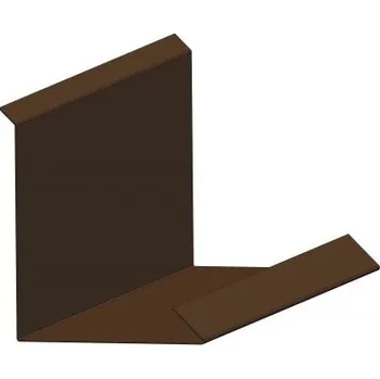 Střecha Lemování zdí, RŠ 200 mm, délka 3 m - RAL 8017 světle hnědá