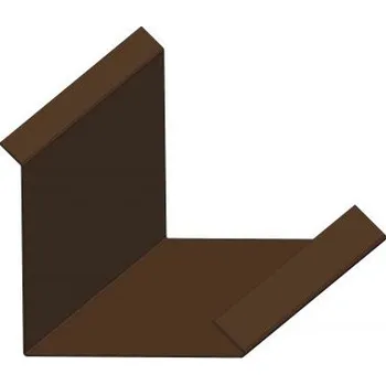 Střecha Lemování zdí, RŠ 155 mm, délka 2 m - RAL 3011 světle červená