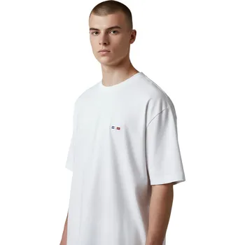 Pánské tričko Nova stil Pánské nadměrné tričko s krátkým rukávem 100%Bavlna RICHARD Barva: Bílá, Velikost: 4XL