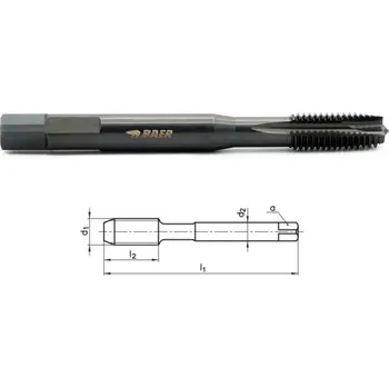 Závitořezný nástroj Strojní závitník pro univerzální použití BAER, Tri-Tap s lamačem 11 56 2,7 3,5 strojní závitník Tri-Tap s lamačem Form B - M 3 x 0,5 - DIN 371 Ox
