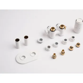 Radiátor P.m.h. Termostatický ventil kombinovaný Nura 6x7 cm bílá NUR-R-W