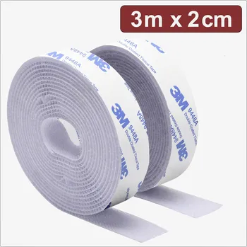 Zip Quadrios 24CA323 pásek se suchým zipem, lepicí, háčková a flaušová část, (d x š) 3 m x 2 cm, bílá, 3 m