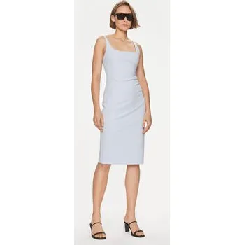 Dámské šaty Hugo Koktejlové šaty Kanke 50511458 Modrá Slim Fit 36