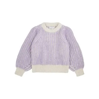 Dámský svetr Vero Moda Girl Svetr Juliette 10272978 Fialová Regular Fit 116