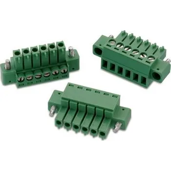 Elektrický konektor Svorkovnice PCB, řada: 3641, rozteč: 3.5mm, počet řad: 1, počet kontaktů: 6, orientace těla: Svislý, Kabelová montáž,