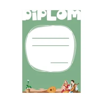 Diplom - loutna - A5 DIP-009-A5 Nižší cena pro více kusů!