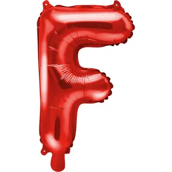Balónek Fóliový balón písmeno F červený na párty