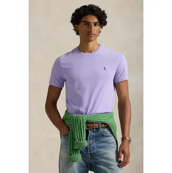 Pánské oblečení Bavlněné tričko Polo Ralph Lauren, XXL, fialová, 04A