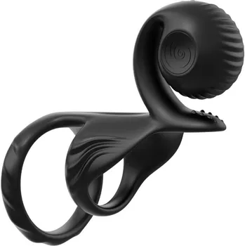 Kroužek na penis Snail Vibe JOVI Dual Couples Stimulator černý - s kupónem KUP15 cena 1232 Kč + extra diskrétní expedice