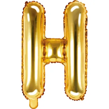Balónek Fóliový balón písmeno H gold na párty