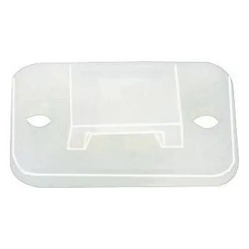 Stahovací páska Šroubovatelná/samolepicí upevňovací patka MB, TY HellermannTyton TY3G1S-PA66-NA-C1 transparentní