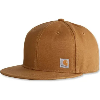 Módní doplněk CARHARTT FIRM DUCK FLAT BRIM CAP CARHARTT®BROWN DOPLNKY: ONE SIZE