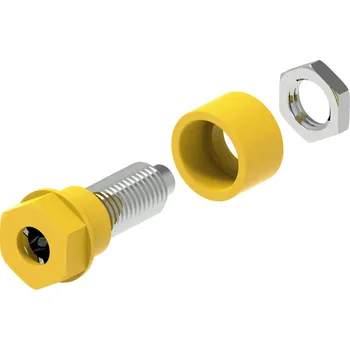Krokosvorka Electro PJP 3230-C-CD1-J zdířka pro banánek Ø pin: 4 mm žlutá 1 ks