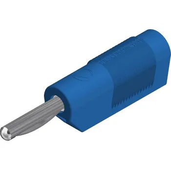 Krokosvorka Hirschmann Test a Measurement VSB 20 banánkový konektor zástrčka, rovná Ø pin: 4 mm modrá 1 ks