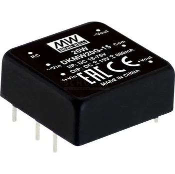 Měnič napětí MEAN WELL DKMW20F-12 DC/DC měnič napětí, modul 830 mA 20 W Počet výstupů: 2 x Obsah 1 ks