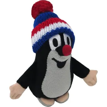 plyšák Moravská ústředna Krtek (Krteček) 12cm modrý kulich trikolora PLYŠ