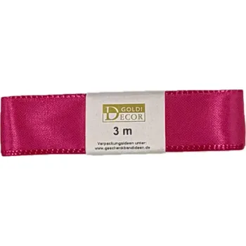 Stuha Stuha taftová Shocking Pink sytě růžová 25mm x 3m (7,-Kč/m) (Stuha taftová, barva sytě růžová, oboustranná, tkaním zesílené okraje, skládaná)