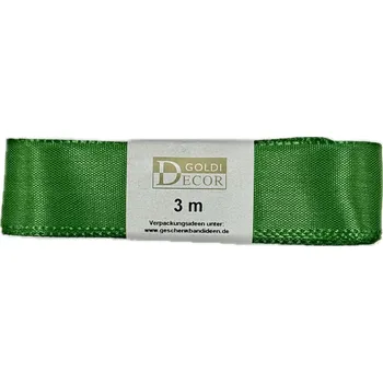 Stuha Stuha taftová Forest green tmavě zelená 25mm x 3m (7,-Kč/m) (Stuha taftová, barva tmavě zelená, oboustranná, tkaním zesílené okraje, skládaná)