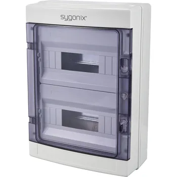 Rozvaděč Sygonix SY-6696060 malý rozváděč povrchová montáž Počet modulů (šířka) = 24 Počet řádků = 2 Obsah 1 ks