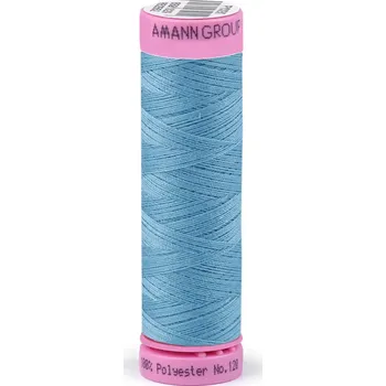 Nit Polyesterové nitě návin 100 m Aspo Amann, střední, 0272 Della Robbia Blue