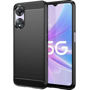 Náhradní díl pro mobilní telefon Kryt Techsuit - Karbonový silikon - Oppo A78 5G - černý