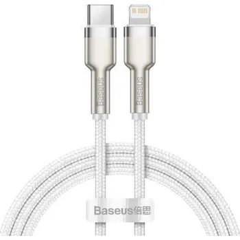 Datový kabel Kabel BASEUS Cafule USB-C/Lightning 2m White 20W